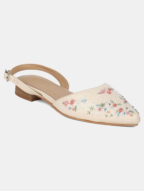 white pu back strap sandals - 18179056 - Very Small Image - 1
