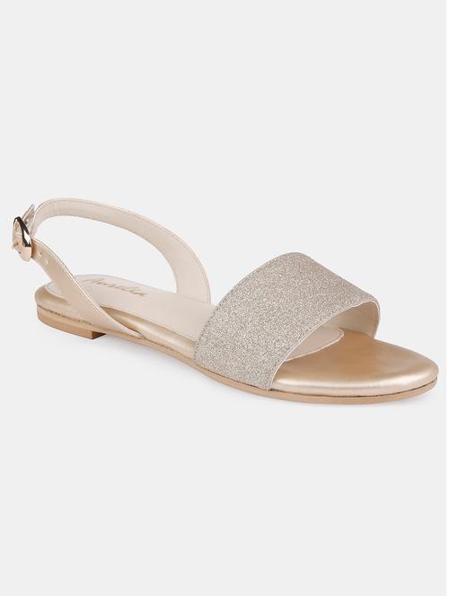 gold ankle strap sandal - 18179072 - Very Small Image - 1