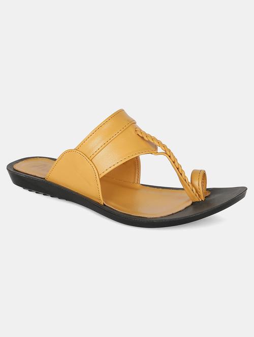 yellow slip on sandal - 18179082 - Very Small Image - 1