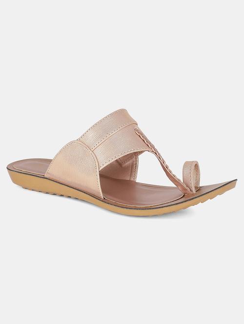 gold slip on sandal - 18179083 - Very Small Image - 1