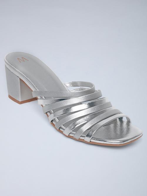 silver slip on sandal - 18179116 - Very Small Image - 1