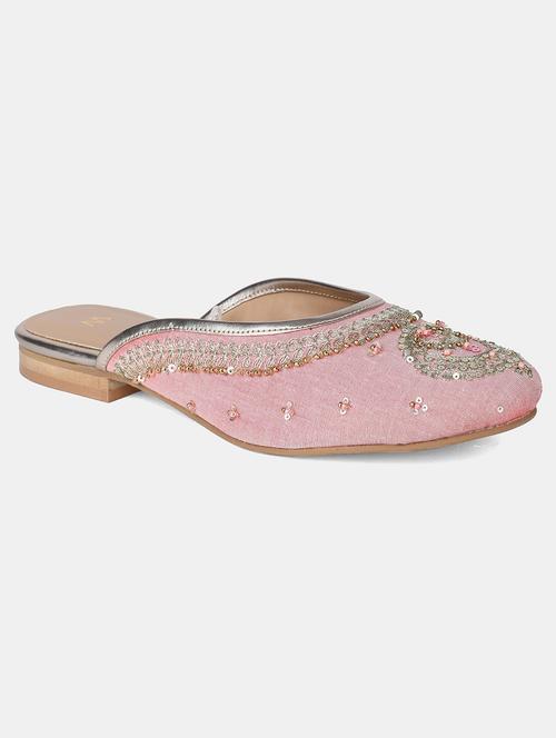 pink fabric mules sandals - 18179130 - Very Small Image - 1