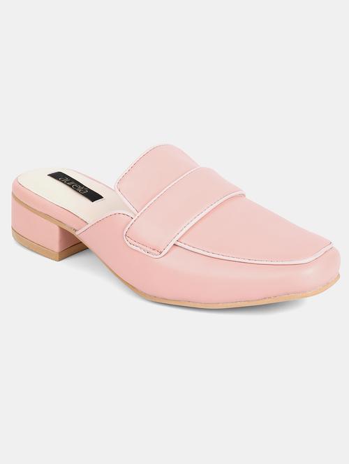 pink pu mules sandals - 18179136 - Very Small Image - 1