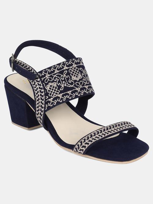 navy ankle strap sandal - 18179146 - Very Small Image - 1