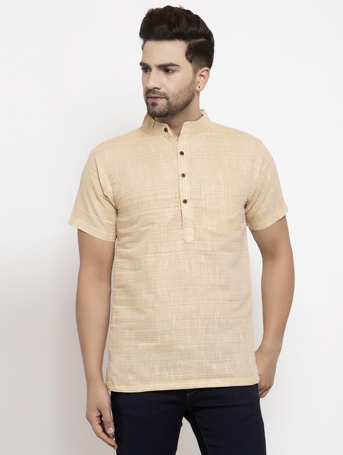 yellow stripe short kurtas kurta - 18179162 - Very Small Image - 1