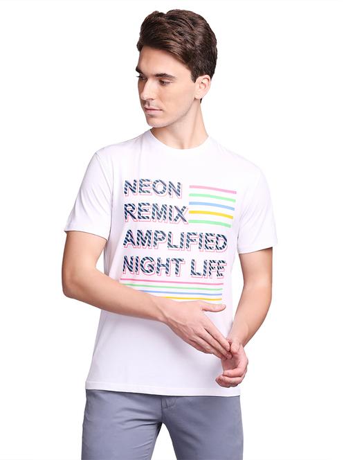 white front print t-shirt - 18179605 - Very Small Image - 1