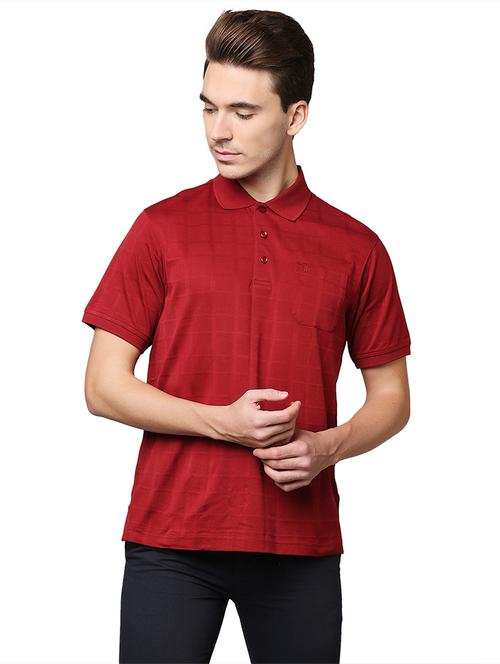 red checkered polo t-shirt - 18179623 - Very Small Image - 1