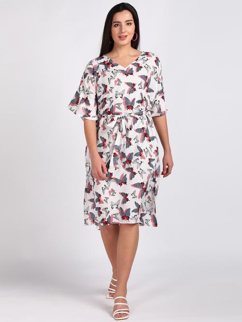 tie front printed kaftan - 18179979 - Very Small Image - 1