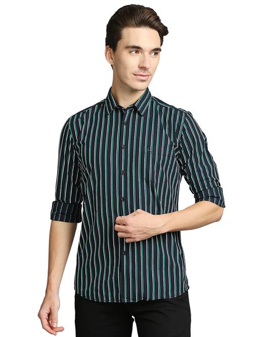 green striped casual shirt - 18180000 - Very Small Image - 1