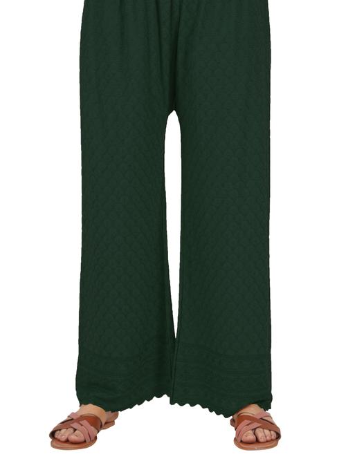 rayon full chikan work palazzo for - 18181045 - Very Small Image - 1