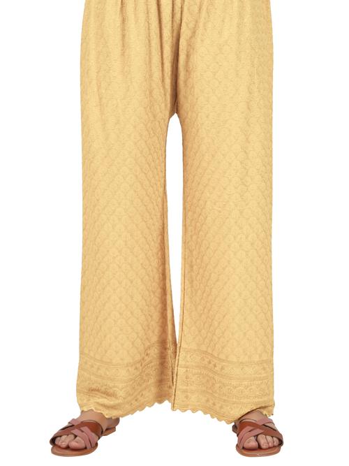rayon full chikan work palazzo for - 18181051 - Very Small Image - 1