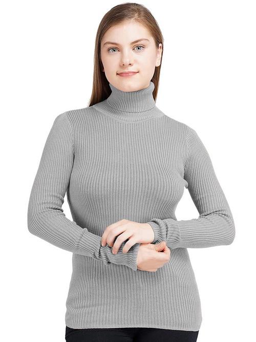 turtle neck style t-shirt woolen fill - 18181429 - Very Small Image - 1