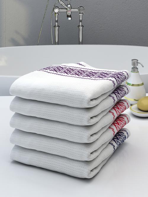 white cotton bath towel - 18181609 - Very Small Image - 1