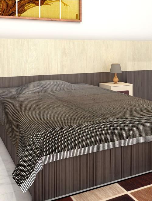 athom living 100% cotton handloom bed cover/ bed sheet single 148x224 cm multi - 18181699 - Very Small Image - 1