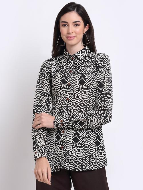 long sleeved printed shirt - 18182230 - Very Small Image - 1