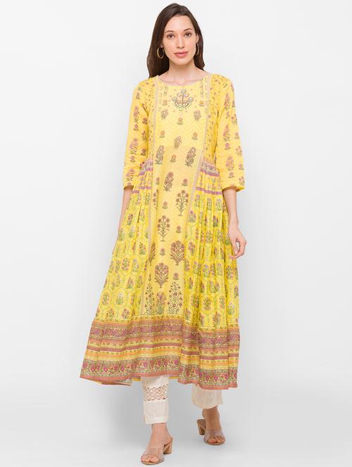 women's flared kurta - 18182363 - Very Small Image - 1