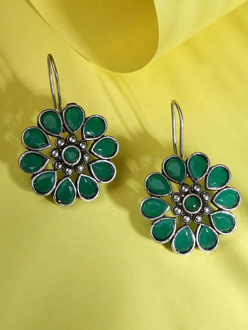 silver-plated floral studs - 18182461 - Very Small Image - 1