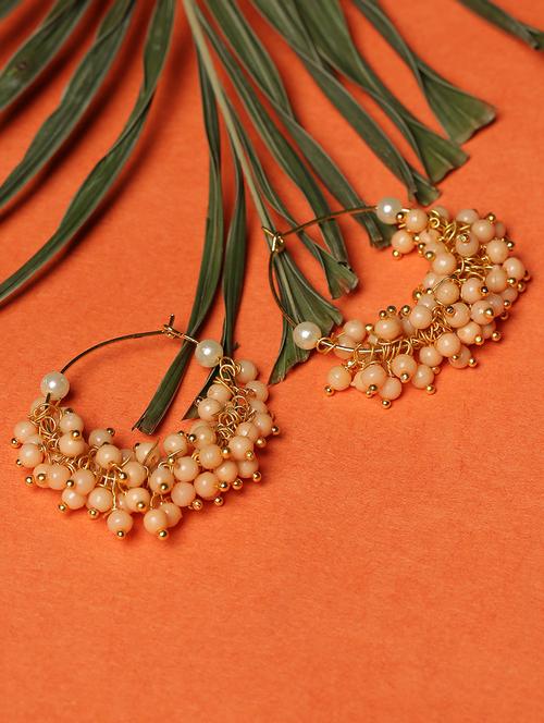 gold metal hoop earring - 18182511 - Very Small Image - 1