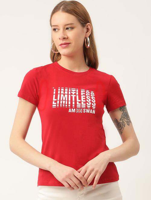 red printed regular top - 18182720 - Very Small Image - 1