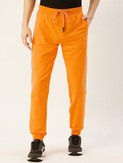 orange side-taped joggers track pant - 18182744 - Very Small Image - 1