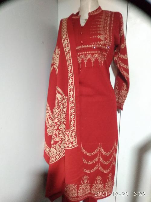 kurta pant and red colour free - 18182756 - Very Small Image - 1