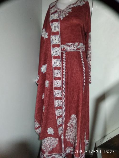 kurta pant red colour woolen - 18182759 - Very Small Image - 1