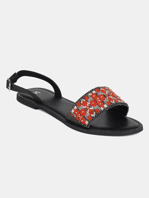red back strap sandal - 18183980 - Very Small Image - 1