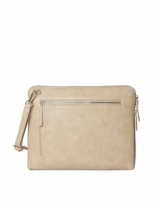yellow leatherette (pu) regular laptop bag - 18184206 - Very Small Image - 1
