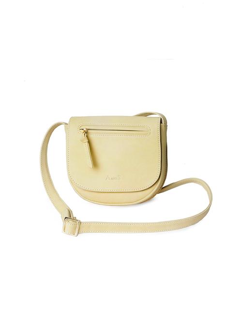 yellow leatherette (pu) sling bag - 18184218 - Very Small Image - 1