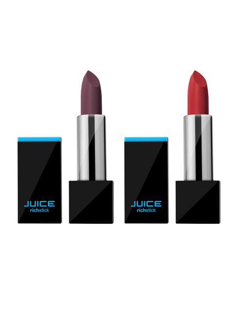 juice richstick (lipstick) pack of 2 tangerinetouch m-63/sepiabrown m-73 waterproof & long lasting 4gm each - 18185445 - Very Small Image - 1