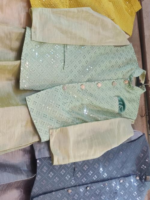 kurta pajama with jacket - 18185495 - Very Small Image - 1
