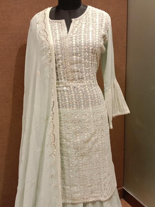 ladies skirts with long kurta and - 18185800 - Very Small Image - 1
