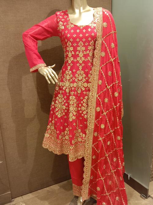 ladies plazo with straight kurti and - 18186025 - Very Small Image - 1