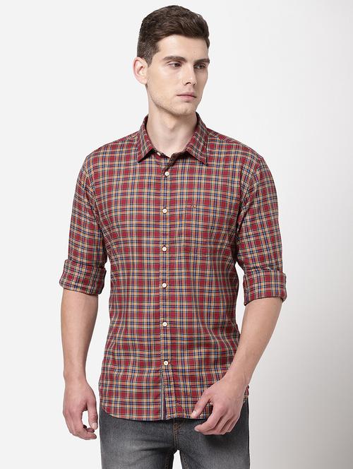 red checkered casual shirt - 18186711 - Very Small Image - 1