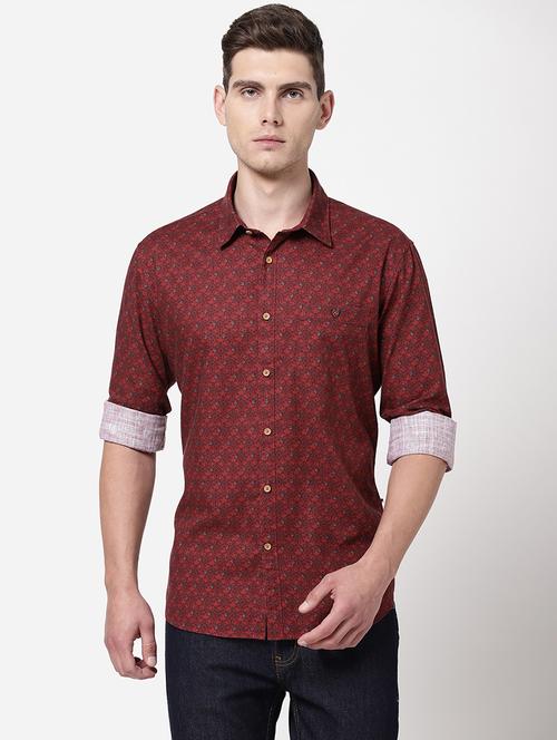 mens printed casual shirt - 18186723 - Very Small Image - 1