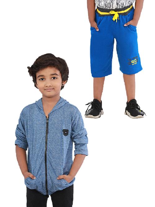 trendy shorts and hoodie t-shirt for - 18186801 - Very Small Image - 1