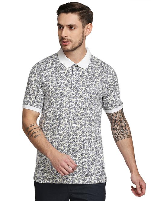 yellow printed polo t-shirt - 18187141 - Very Small Image - 1