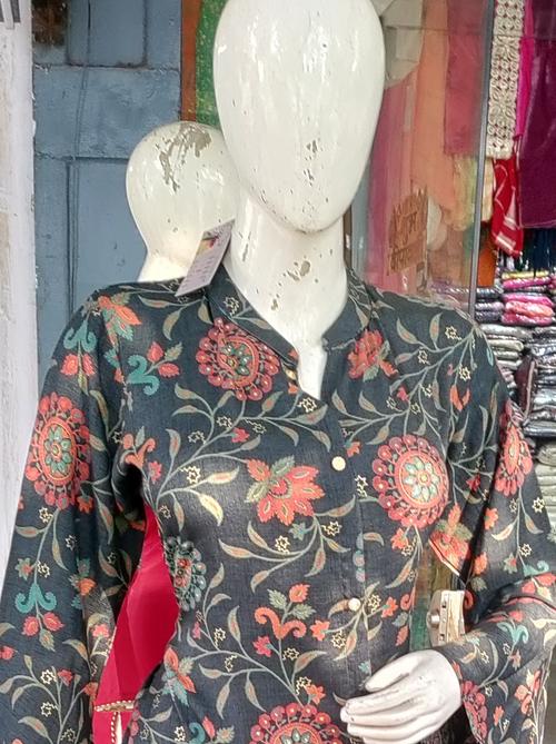 floral kurta palazzo set - 18187171 - Very Small Image - 1