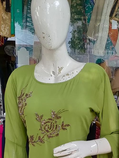 embroidered kurta sharara set - 18187174 - Very Small Image - 1