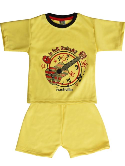 yellow printed combo set - 18187469 - Very Small Image - 1