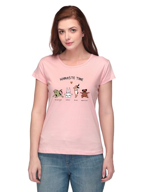 pink printed regular tee - 18187905 - Very Small Image - 1