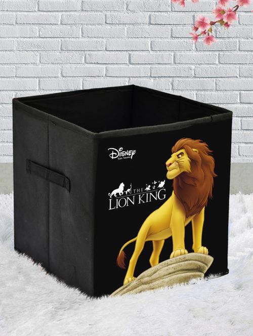 kuber industries disney lion king print non woven fabric foldable cloth storage box (black) - 18188843 - Very Small Image - 1