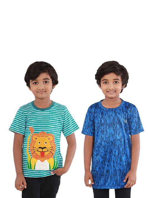 round neck casual t-shirt for boys - 18189184 - Very Small Image - 1
