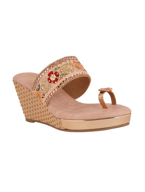 pink synthetic slip on sandals - 18189675 - Very Small Image - 1