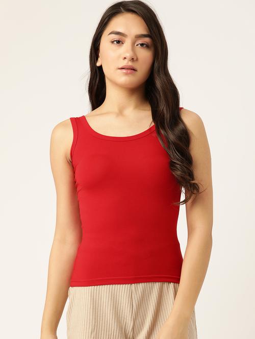 red solid camisole - 18189799 - Very Small Image - 1