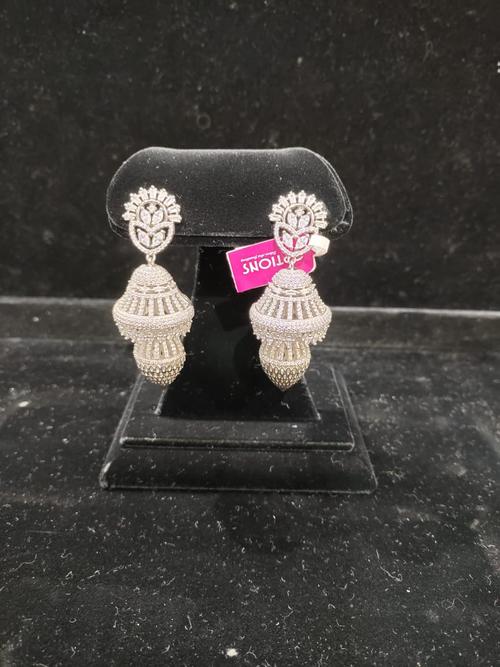 ladies earrings silver plated silver color - 18190011 - Very Small Image - 1