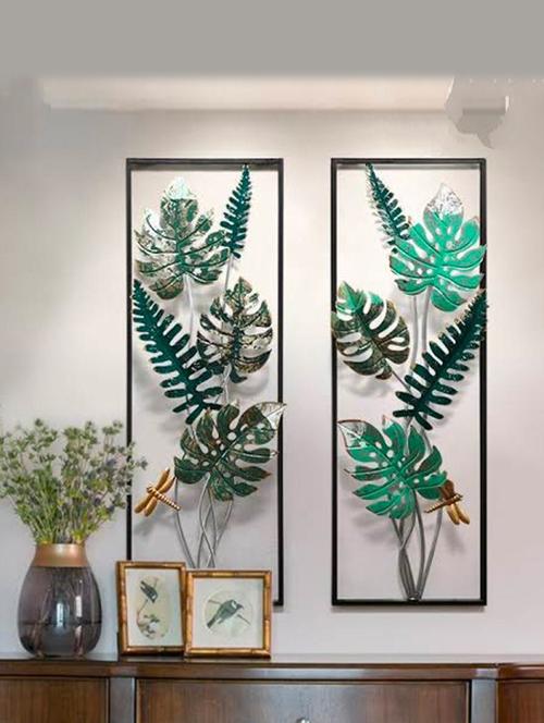 palm leaf frame set of 2 - 18190342 - Very Small Image - 1