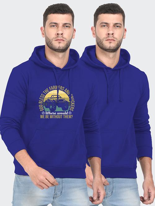 navy-blue hooded sweatshirt - 18191323 - Very Small Image - 1