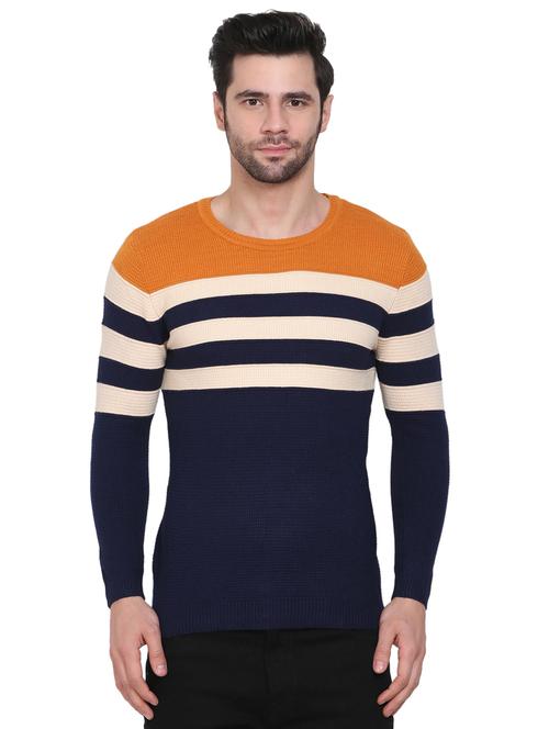 yellow stripe pullover - 18191762 - Very Small Image - 1