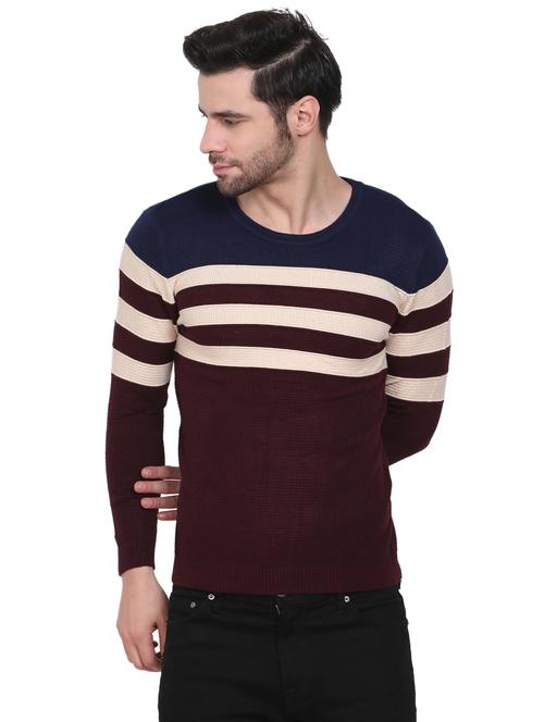dark blue stripe pullover - 18191763 - Very Small Image - 1